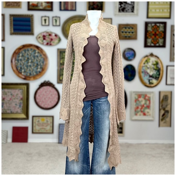 2005 Anthro “Brookside Sweater Coat” by E. Gillett - Picture 4 of 16